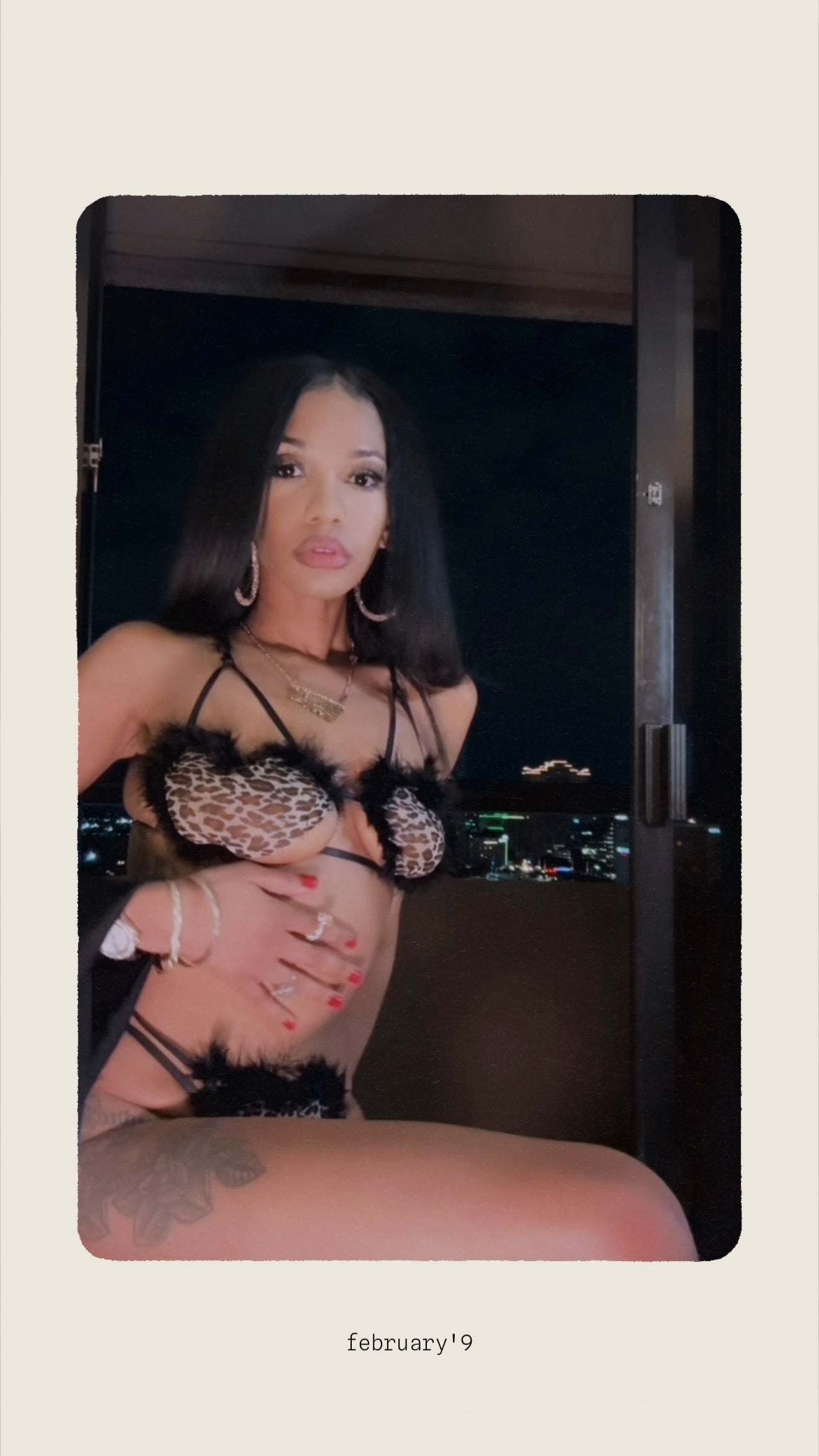 Velvette Noir Fur Bikini